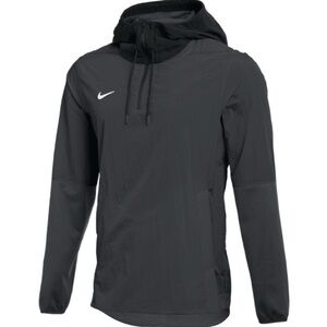 Nike Activewear Gray Black Lightweight Pullover Hooded Player Jacket CW3432-060